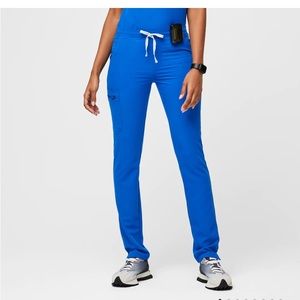 Figs Yola Tall Skinny Scrub Pants- Royal Blue- Medium TALL